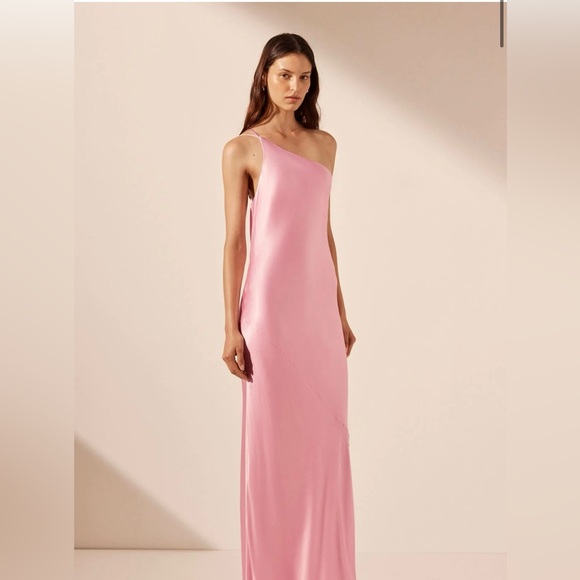 SOLD Shona Joy La Lune One Shoulder Cowl Back Maxi Dress - Picture 3 of 13